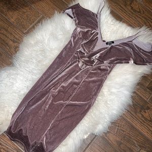 Stunning velvet off shoulder dress
